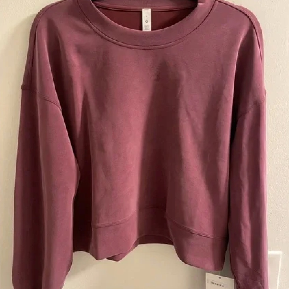 Lululemon Perfectly Oversized Softstreme Crew “Red Merlot” NWT